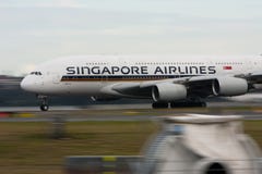 a380 διάδρομος Σινγκαπούρη &alp στοκ εικόνες a380 διάδρομος Σινγκαπούρη &alp στοκ εικόνες