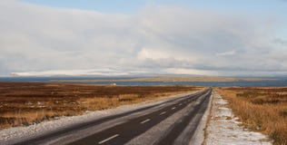 A99 The Most Dangrous Road In Scotland. A99, On The Way To John&x27;o Grouts,Caithness,Scotland,UK. Royalty Free Stock Photography A99 The Most Dangrous Road In Scotland. A99, On The Way To John&x27;o Grouts,Caithness,Scotland,UK. Royalty Free Stock Photography