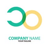 Aanvankelijk het embleemconcept van Co Stock Foto Aanvankelijk het embleemconcept van Co Stock Foto