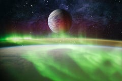 Aardobservatie De mening van ruimte van de aarde Panets, sterren en melkwegen Elementen door NASA worden geleverd die Stock Afbeelding Aardobservatie De mening van ruimte van de aarde Panets, sterren en melkwegen Elementen door NASA worden geleverd die Stock Afbeelding