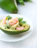 Abacate e salada dos camarões Imagens de Stock Royalty Free Abacate e salada dos camarões Imagens de Stock Royalty Free