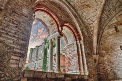 Abadía del santo Galgano en Siena, Toscana, Italia Fotos de archivo