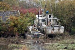 Abandoned Boat Royalty Free Stock Photos