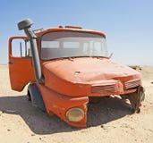 Abandoned Lorry Cab In The Desert Stock Image Abandoned Lorry Cab In The Desert Stock Image