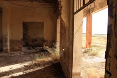 Abandoned railway station in Albacete. royalty free stock image Abandoned railway station in Albacete. royalty free stock image