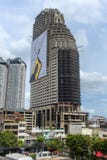 Abandoned skyscraper in the center of Bangkok royalty free stock photography Abandoned skyscraper in the center of Bangkok royalty free stock photography