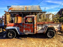 Abandoned vehicles and building Royalty Free Stock Photography Abandoned vehicles and building Royalty Free Stock Photography
