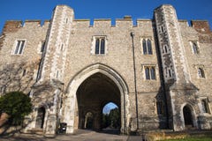 Abbey Gateway à St Albans images stock Abbey Gateway à St Albans images stock
