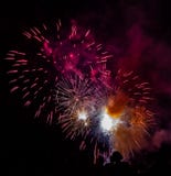 Beautiful fireworks on display royalty free stock image Beautiful fireworks on display royalty free stock image