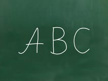 ABC - Письма на доске стоковое фото ABC - Письма на доске стоковое фото