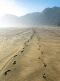 Abdrücke im Sand lizenzfreies stockfoto Abdrücke im Sand lizenzfreies stockfoto