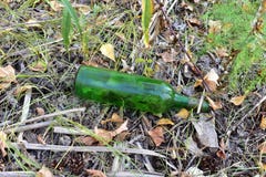 Abfall im Wald stockfotografie Abfall im Wald stockfotografie