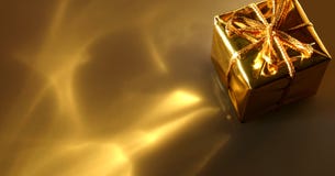 Abrégé sur cadeau d'or Image libre de droits Abrégé sur cadeau d'or Image libre de droits