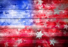 Abstract American Flag Background