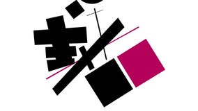 Abstract animation of different flat geometric shapes motion changing their color. Modern art concept. royalty free illustration Abstract animation of different flat geometric shapes motion changing their color. Modern art concept. royalty free illustration