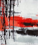 Abstract art painting dripping