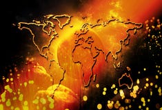 Artistic Abstract Glowing Planet Flowing With Asteroids In A Colorful Galaxy Background stock illustration Artistic Abstract Glowing Planet Flowing With Asteroids In A Colorful Galaxy Background stock illustration