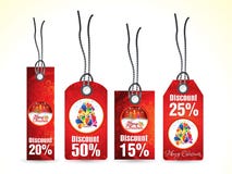 Abstract artistic red christmas tags. Vector illustration royalty free illustration Abstract artistic red christmas tags. Vector illustration royalty free illustration