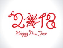 Abstract artistic red new year text. Vector illustration stock illustration Abstract artistic red new year text. Vector illustration stock illustration