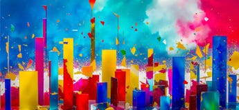 Abstract background artwork created with Generative AI