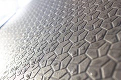 Abstract background of geometric shapes, shapes on the pavement, a futuristic background of hexagons stock image Abstract background of geometric shapes, shapes on the pavement, a futuristic background of hexagons stock image
