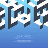 Abstract background in isometric style. Build of three-dimensional shapes. vector illustration Abstract background in isometric style. Build of three-dimensional shapes. vector illustration