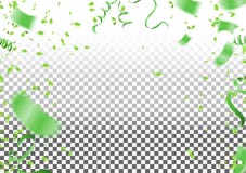 Abstract background party celebration green confetti. stock illustration Abstract background party celebration green confetti. stock illustration