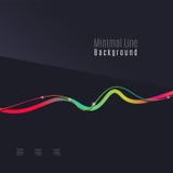 Abstract background. Wavy colorful swirly line on dark backdrop Stock Photo Abstract background. Wavy colorful swirly line on dark backdrop Stock Photo
