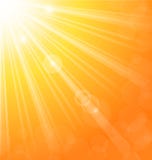 Abstract Background With Sun Light Rays Stock Photography