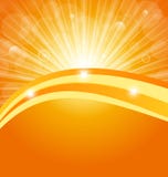 Abstract Background With Sun Light Rays Royalty Free Stock Images