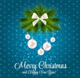 Abstract Beauty Christmas and New Year Background. Vector Illustration royalty free illustration Abstract Beauty Christmas and New Year Background. Vector Illustration royalty free illustration