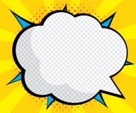Abstract blank speech bubble pop art, comic book stock illustration Abstract blank speech bubble pop art, comic book stock illustration
