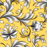 Abstract bloemen naadloos patroon, het kantachtergrond van huwelijksbloemen stock illustratie Abstract bloemen naadloos patroon, het kantachtergrond van huwelijksbloemen stock illustratie