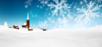 Abstract Blue Background Panorama Winter Landscape with Falling vector illustration Abstract Blue Background Panorama Winter Landscape with Falling vector illustration