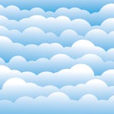 Abstract blue 3d fluffy clouds background (backdrop) vector illustration Abstract blue 3d fluffy clouds background (backdrop) vector illustration