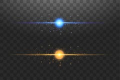 Abstract blue and gold lights lines on transparent background vector illustration. A bright flash of light on the line vector illustration Abstract blue and gold lights lines on transparent background vector illustration. A bright flash of light on the line vector illustration