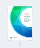 Abstract blue and green layout brochure, magazine, flyer design, cover or report in A4 with geometric round circle shapes. vector illustration Abstract blue and green layout brochure, magazine, flyer design, cover or report in A4 with geometric round circle shapes. vector illustration
