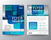 Abstract blue round square graphic background for Brochure cover stock illustration Abstract blue round square graphic background for Brochure cover stock illustration
