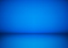 Abstract blue studio workshop background. Template of room interior, floor and wall. Photography workshop space. Vector