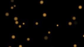 Abstract bokeh and gold particles glitter background. Change screen mode in layer for use.