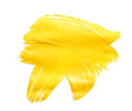 Abstract Brushstroke Of Yellow Paint Isolated On White Royalty Free Stock Photos Abstract Brushstroke Of Yellow Paint Isolated On White Royalty Free Stock Photos