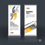 Abstract business vector set of modern roll Up Banner stand desi stock illustration Abstract business vector set of modern roll Up Banner stand desi stock illustration