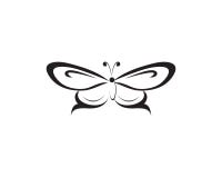 Abstract butterfly black logo vector icon stock illustration Abstract butterfly black logo vector icon stock illustration