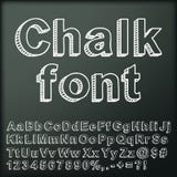 Abstract chalk font