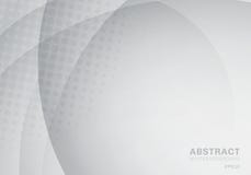 Abstract circle and curve with halftone texture white and gray background vector illustration Abstract circle and curve with halftone texture white and gray background vector illustration