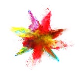 Abstract colored powder explosion on white background Royalty Free Stock Image Abstract colored powder explosion on white background Royalty Free Stock Image