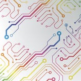 Abstract colorful circuit board background. circuit lined pattern illustration royalty free illustration Abstract colorful circuit board background. circuit lined pattern illustration royalty free illustration