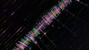 Abstract colorful equalizer matrix-style on black background. Animation. Music track or business chart with colored royalty free illustration Abstract colorful equalizer matrix-style on black background. Animation. Music track or business chart with colored royalty free illustration