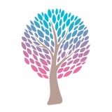 Abstract colorful tree. Vector illustration. Royalty Free Stock Photography Abstract colorful tree. Vector illustration. Royalty Free Stock Photography