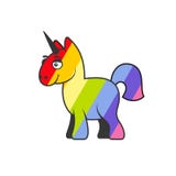 Abstract Colorful Unicorn. Vector. royalty free illustration Abstract Colorful Unicorn. Vector. royalty free illustration